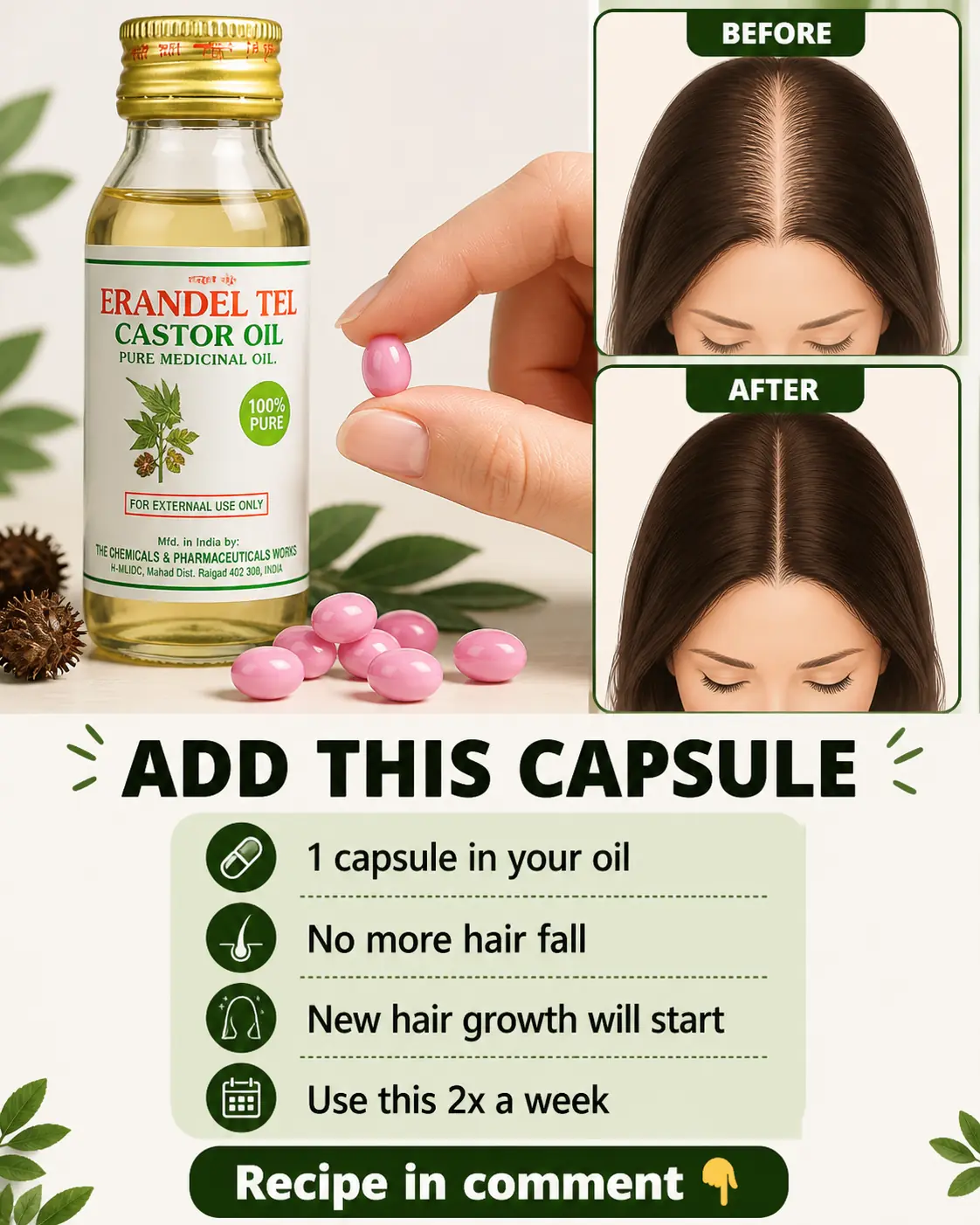Add These Capsules to Your Hair Oil Tonight (Your Hair Will Feel Different by Morning)