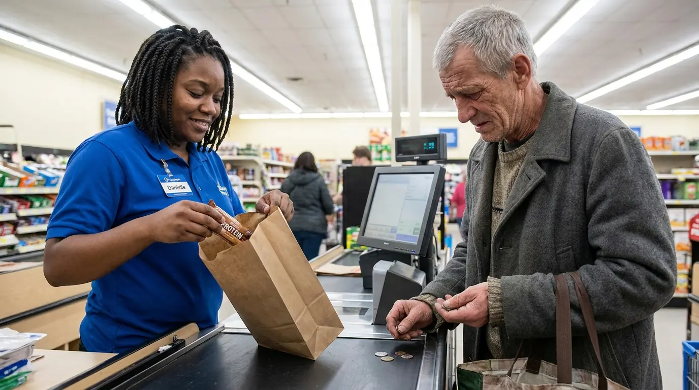 Cashier Bought a Stranger a Protein Bar — Then She Was Fired and the Truth Walked Back In
