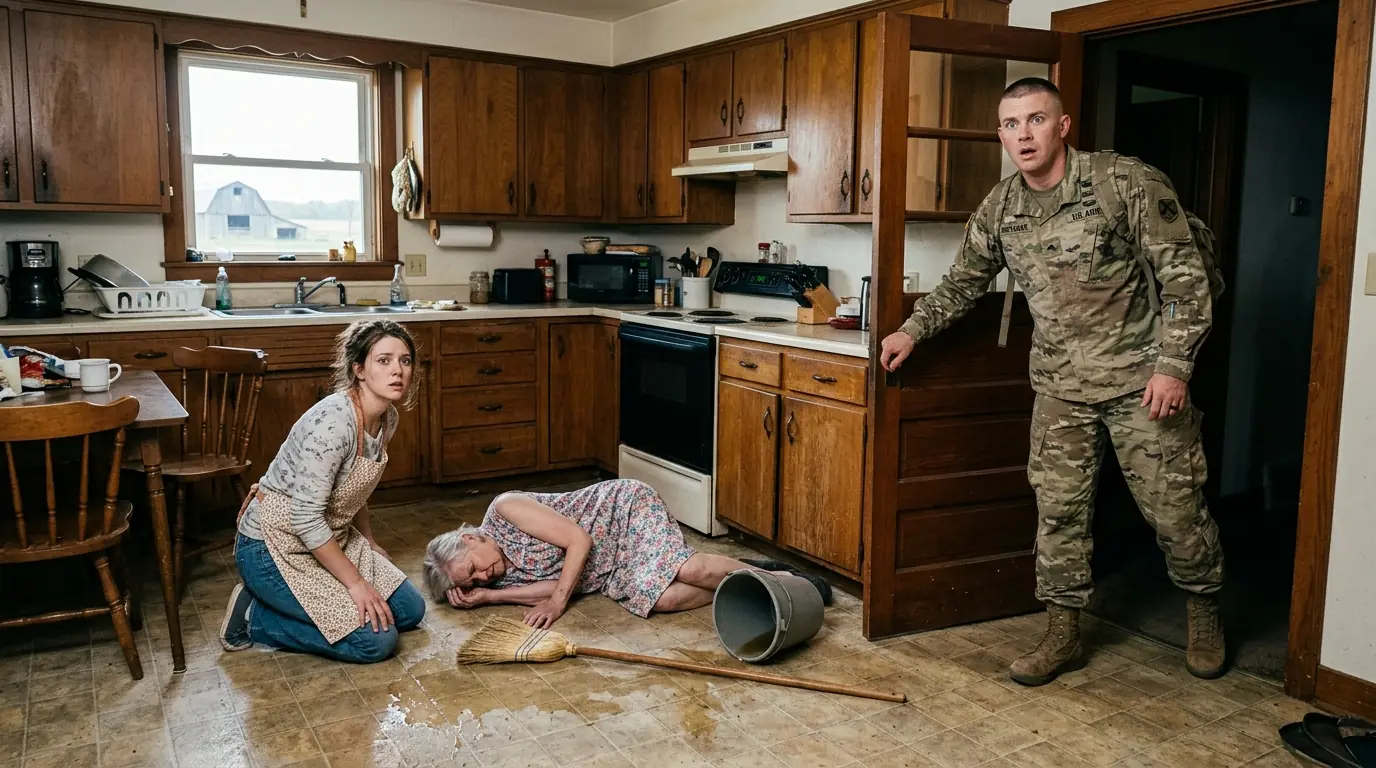 He Stepped Into the Kitchen After Eighteen Months — Then He Saw His Mother Lying on the Floor