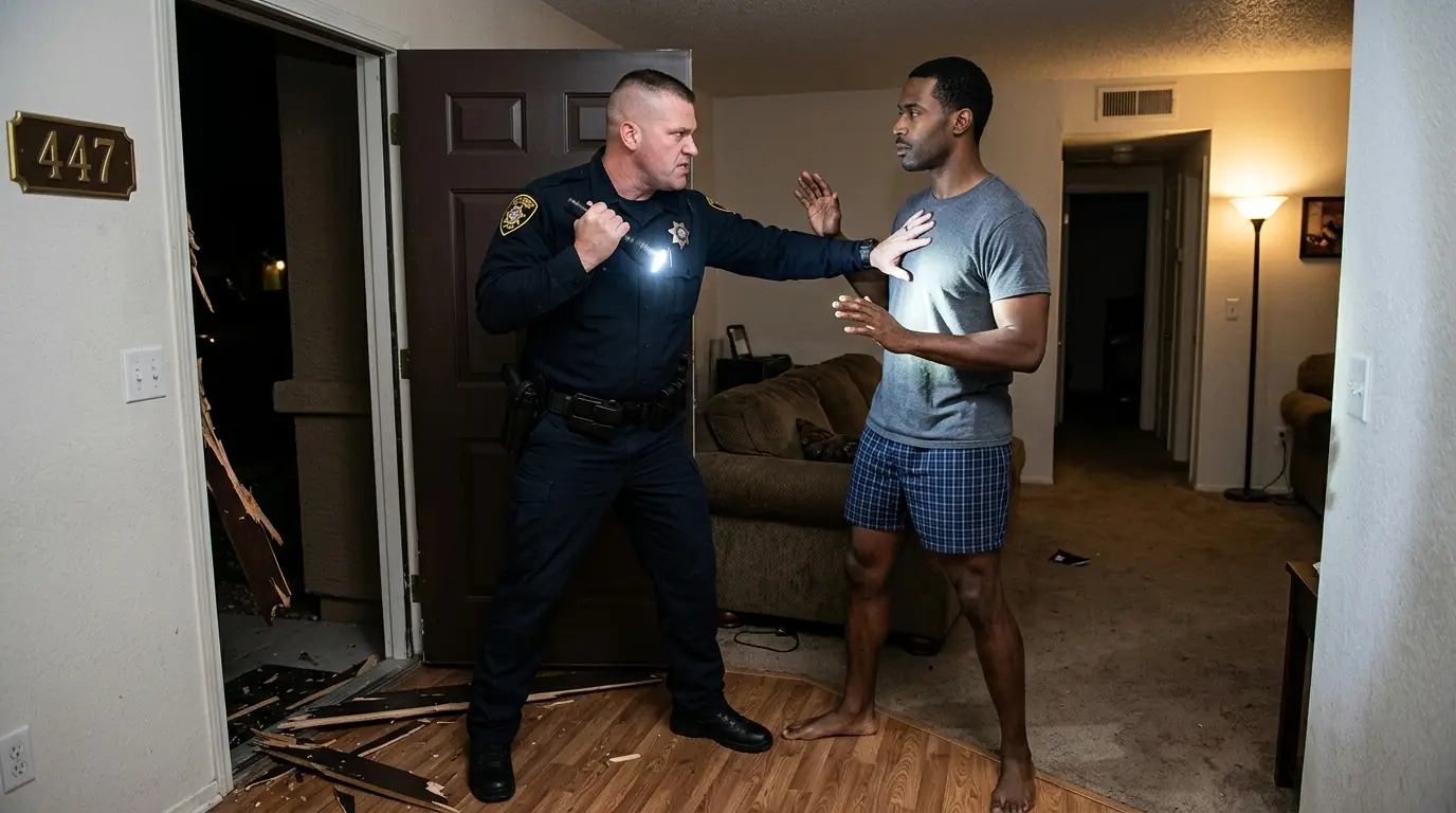 Officers Banged Down Black Man Door at 12AM — 10 Minutes Later, They Were Surrounded
