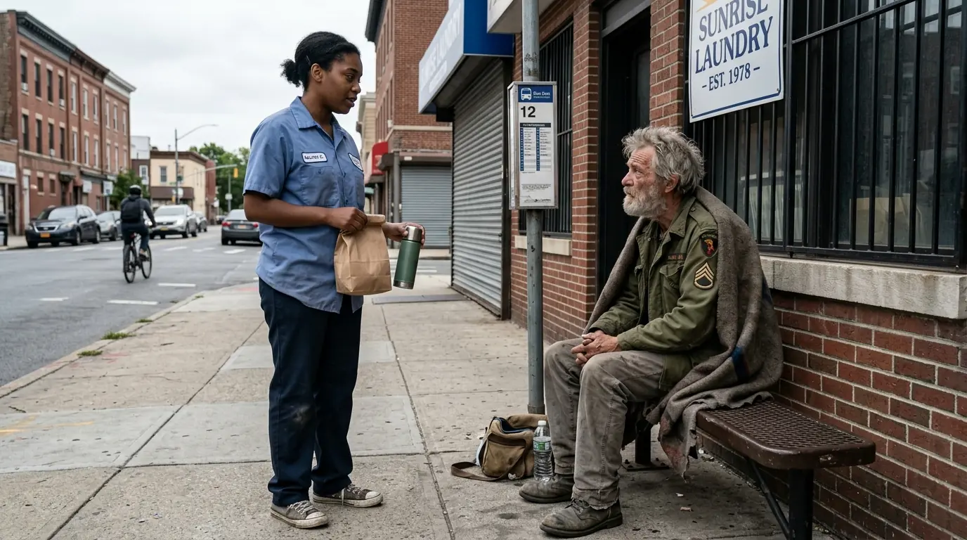 Black Girl Brought Breakfast to Old Man Daily — One Day, Military Officers Arrived at Her Door