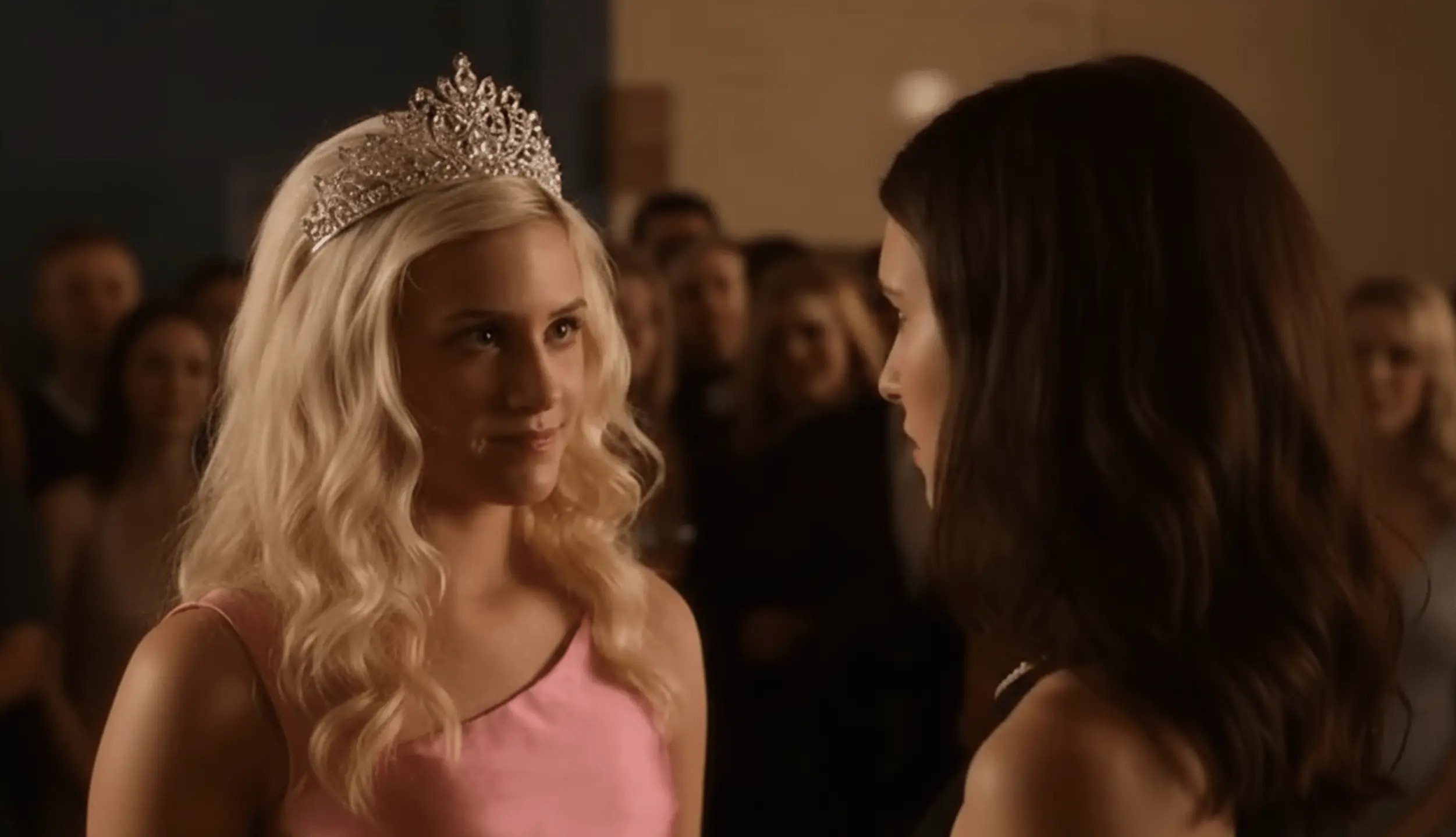 Confident Schoolgirl Confronts Quiet Student