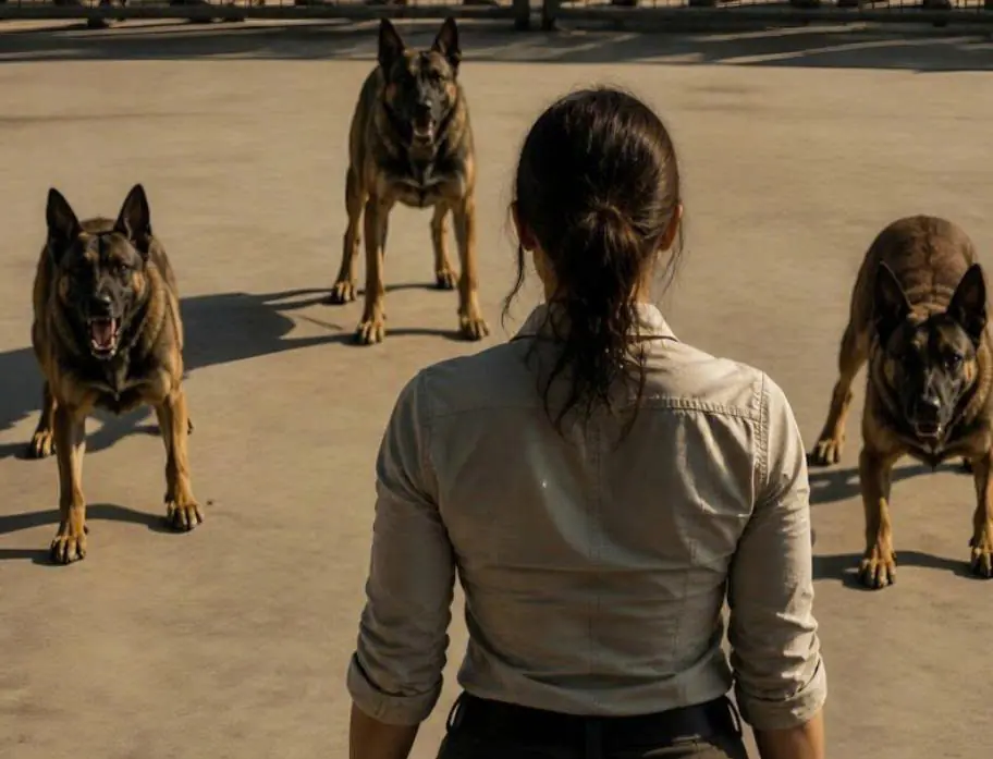 The mafia boss ordered that the girl, who had dared to stand up to him, be thrown into a cage with enraged dogs to be torn apart: but what those dogs did shocked the entire crowd