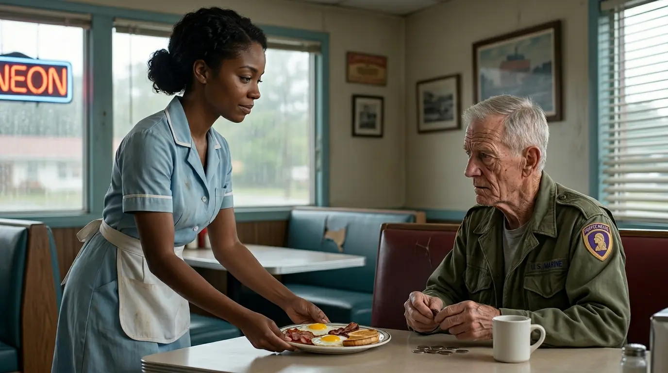 She Gave A Free Meal To A Veteran — And Then A Group Of Soldiers Came To The Restaurant