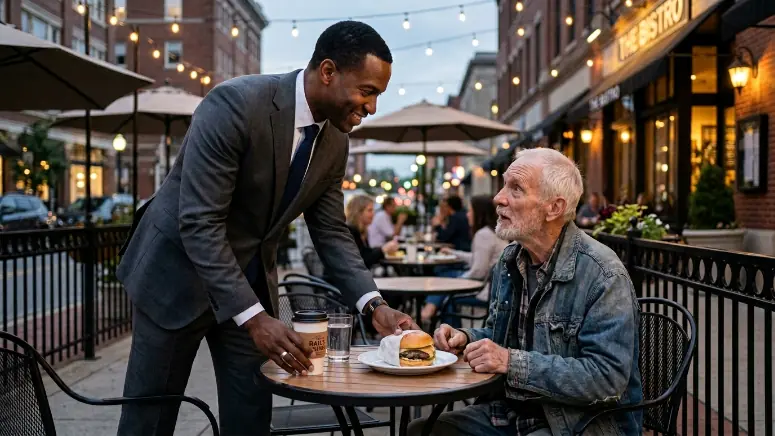 He Gave A Homeless Person A Meal - Acts Of Kindness Endure Over Time.
