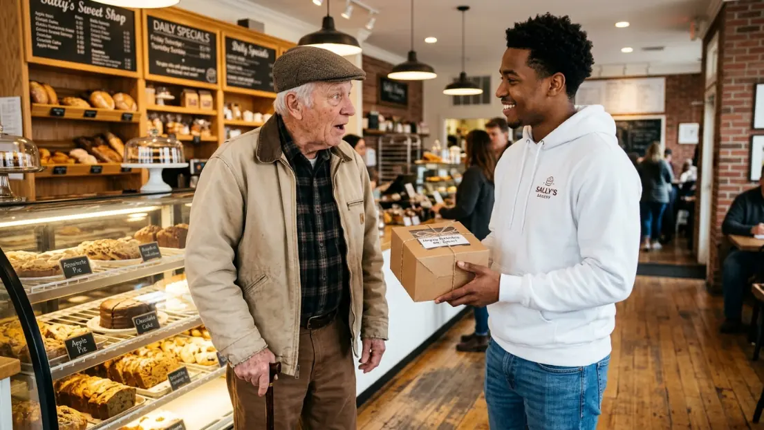 A Poor Black Student Gave A Cake To An Old Man – The Boy Later Received A Full Scholarship.