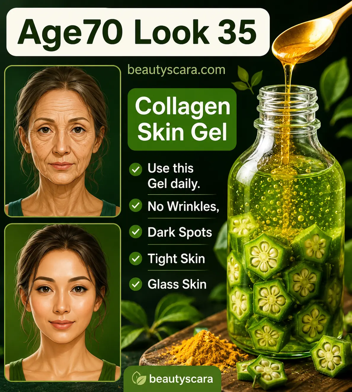 Homemade Okra Face Gel – Collagen Gel for Glowing Skin