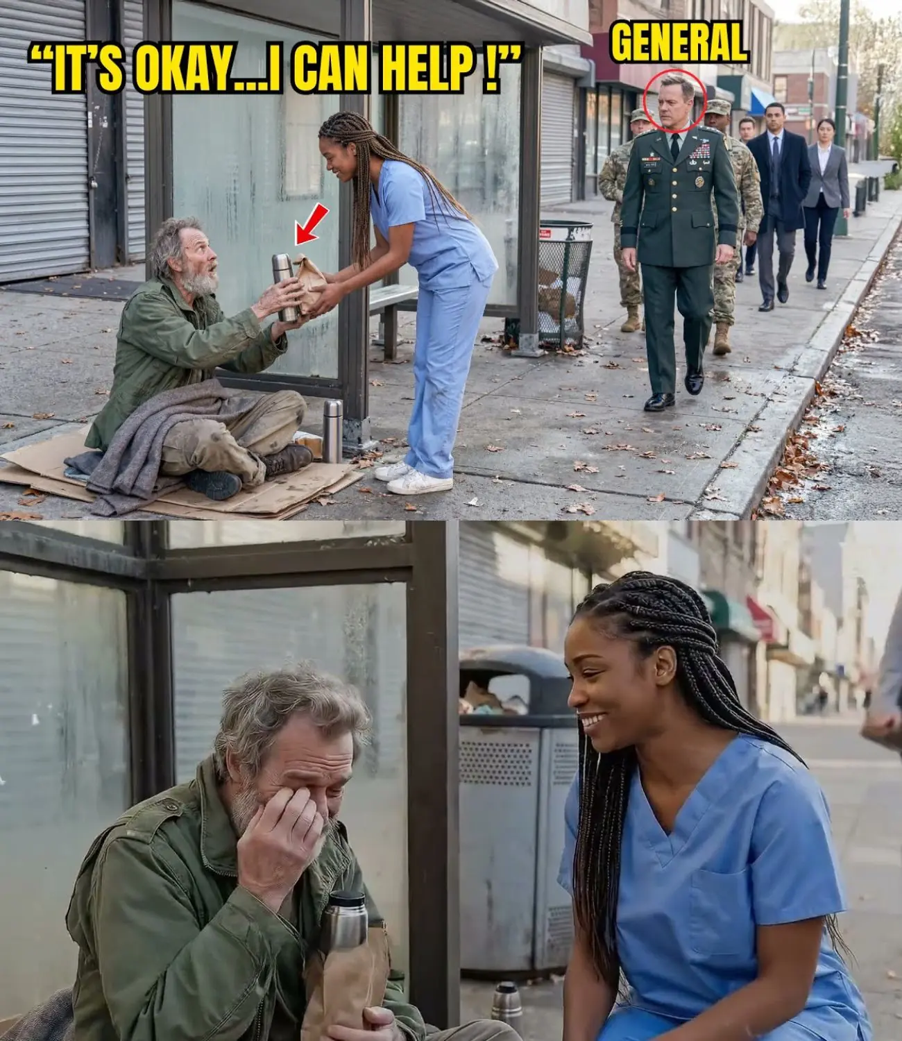Black Girl Brought Breakfast to Old Man Daily — One Day, Military Officers Arrived at Her Door  Part 2