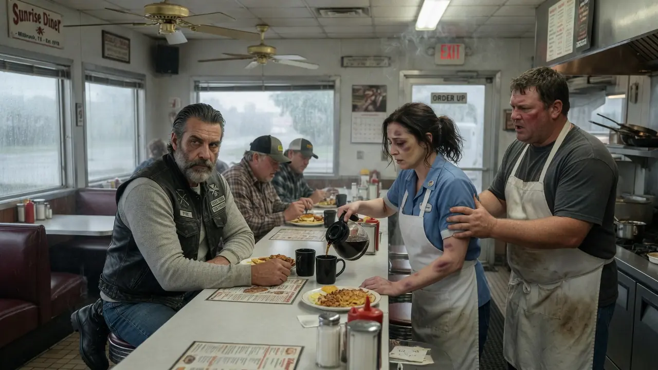 "Who Hurt You?"  — The Biker Noticed Something Strange About The Waitress
