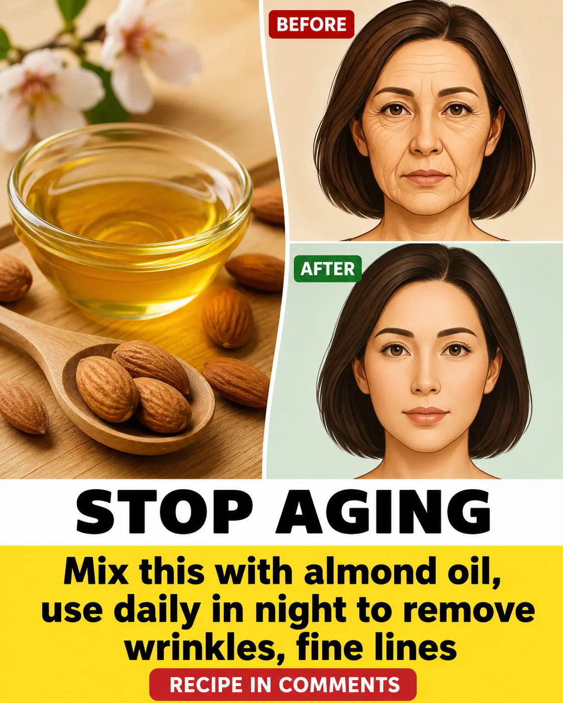 Almond Oil Rice Anti-Aging Gel: Erase Wrinkles, Get Smooth Soft Skin