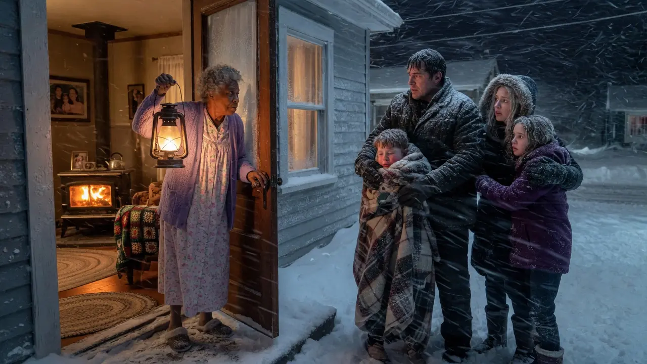 Elderly Woman Helps A Family Through A Snowstorm — Days Later, They Showed Up When She Needed The Most