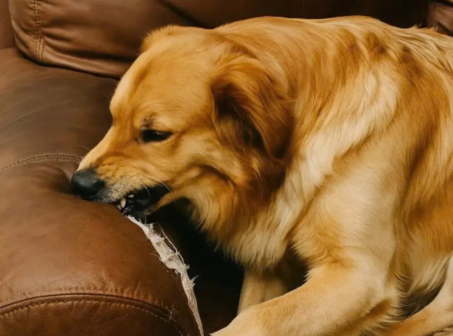 I bought a new couch, and my dog immediately started scratching and chewing on the armrest: I couldn’t take it anymore, I cut the fabric — and saw something horrifying inside the couch