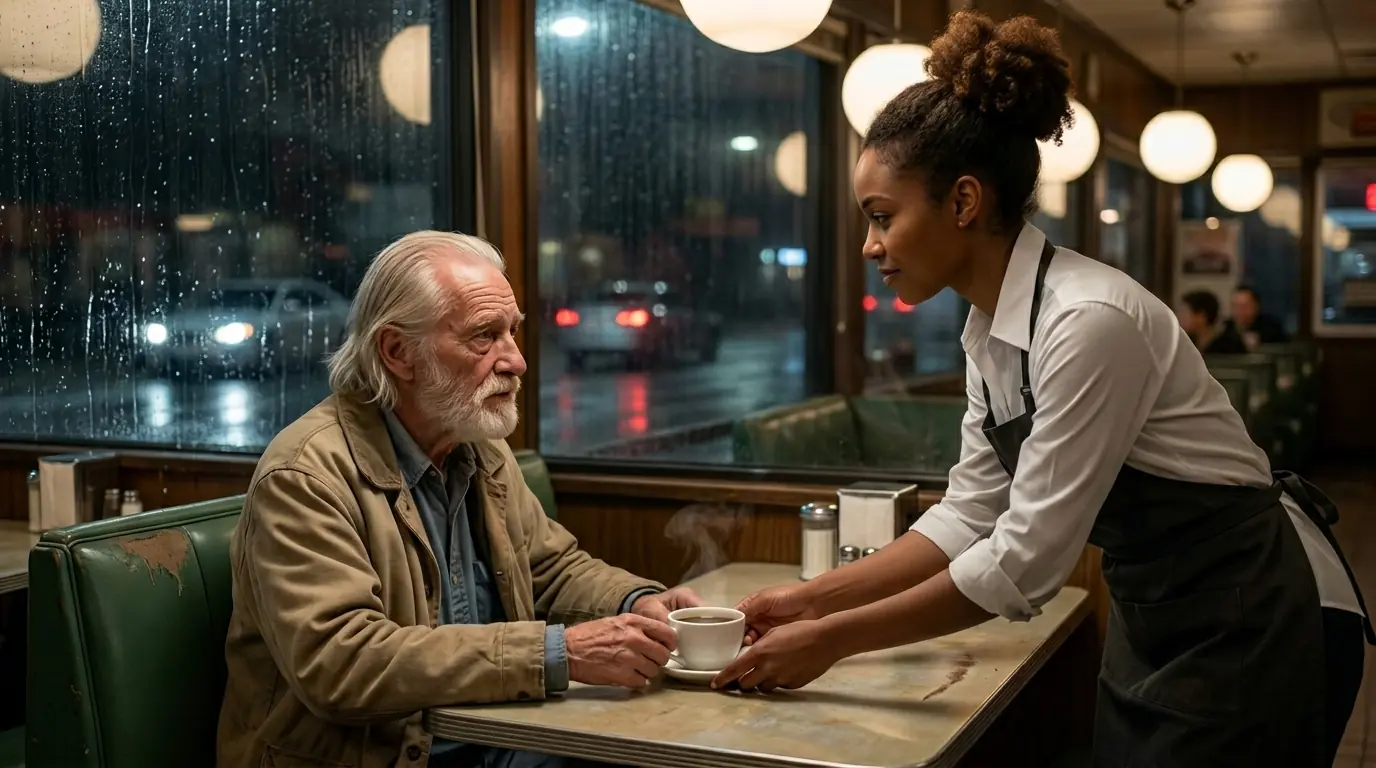 Kind Waitress Gets Fired for Helping a Wet Old Man — The Next Day, She Becomes the Manager