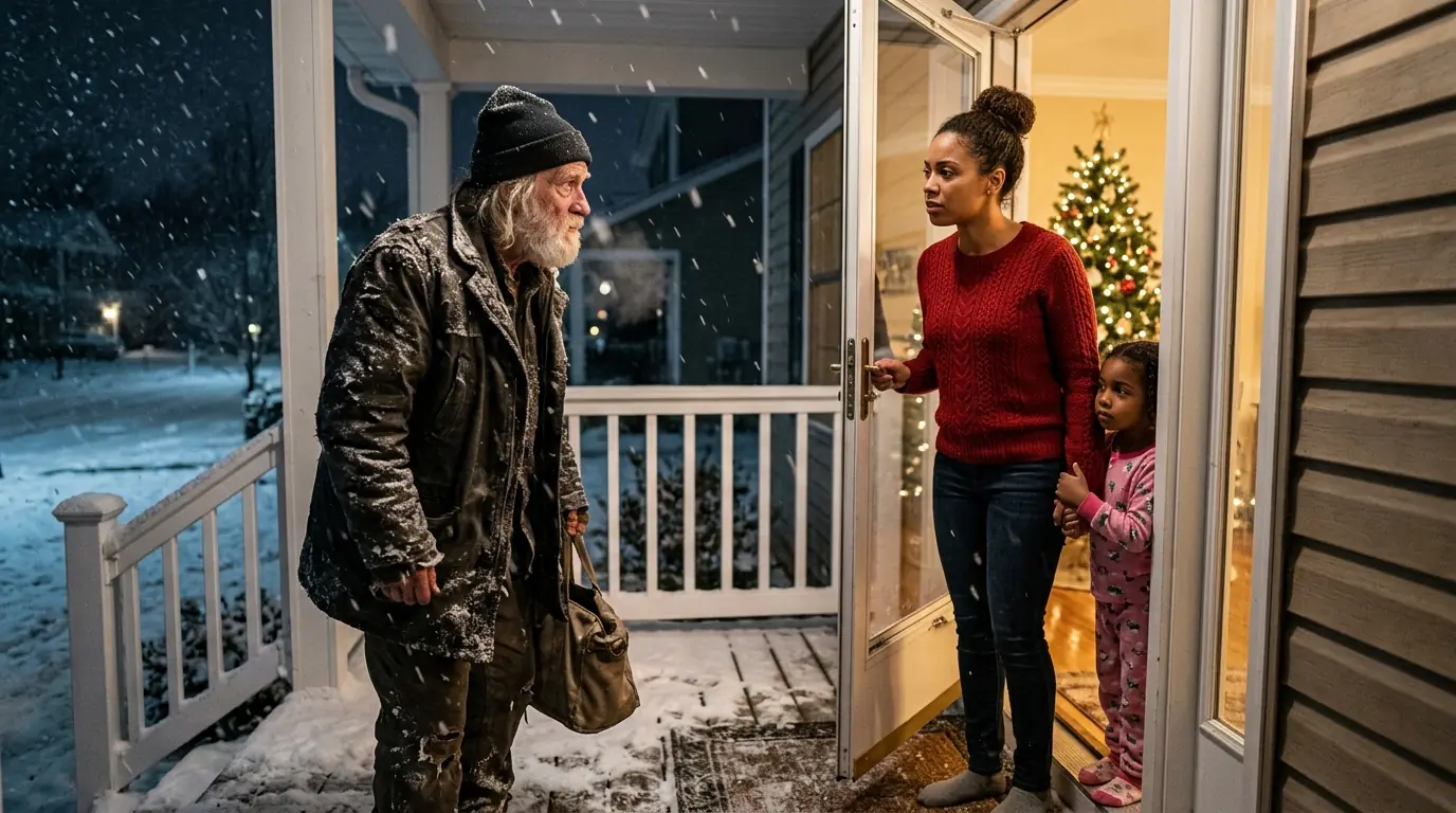 A Single Mom Shelters a Lost Old Man on a Freezing Night — Gained a Family She Never Had