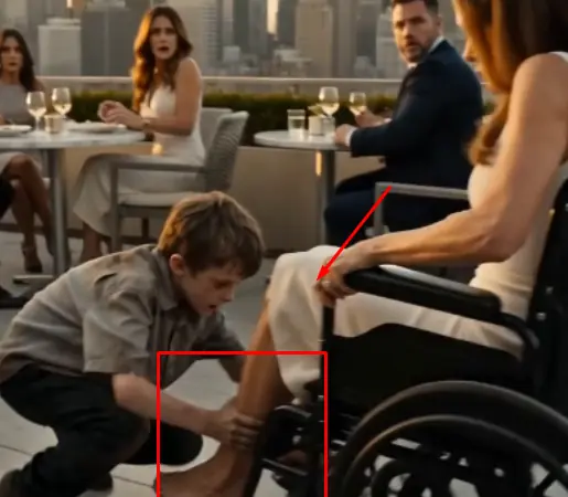 🎬PART 2: AN 8-YEAR-OLD BOY GRABBED A MILLIONAIRE WOMAN’S LEGS IN PUBLIC—BUT WHAT HE WHISPERED NEXT MADE HER RISE FROM THE WHEELCHAIR