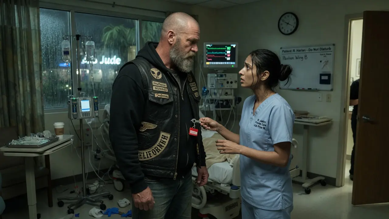 Nurse Slipped Biker a Key: "Basement B — Go Tonight" — Then He Actually Went There