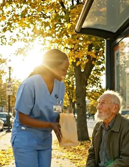 Black Girl Brought Breakfast to Old Man Daily — One Day, Military Officers Arrived at Her Door