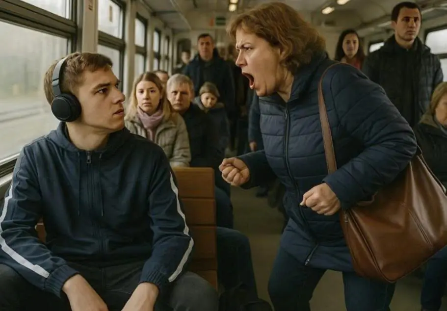 — Didn’t they teach you to give up your seat to elderly people?! — shouted the passenger on the subway: But the young man did something no one expected