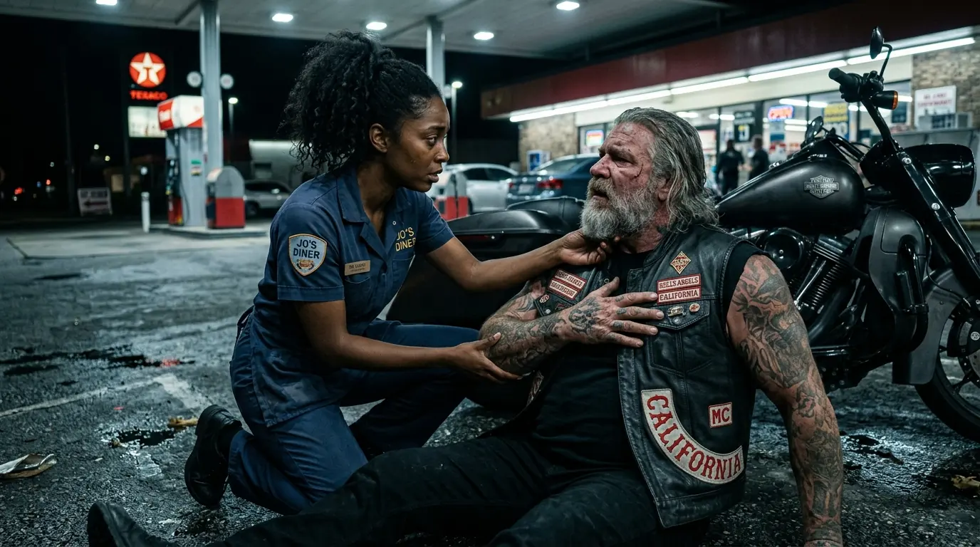 Young Girl Spent Her Last $8 Helping Hell’s Angel — Next Day 100 Bikers Brought a Life-Changing Gift