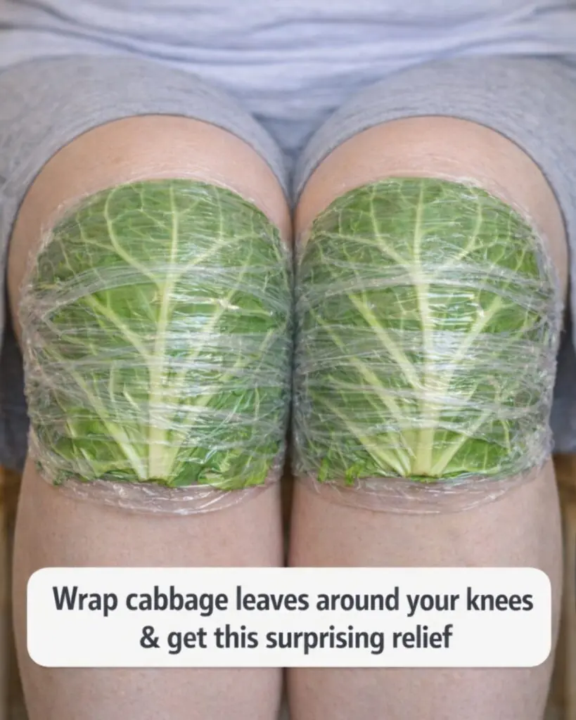 Wrap a Cabbage Leaf Around Your Knee