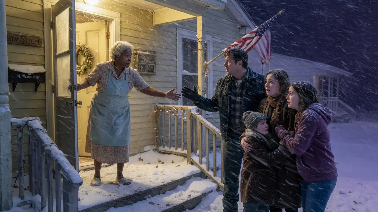 Elderly Woman Helps A Family Through A Snowstorm — One Day, They Saves Her Life