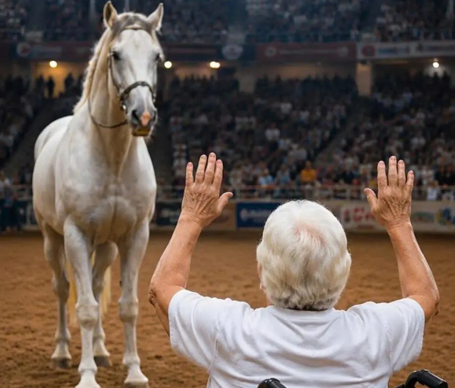 For money, the son planned a terrifying trap and left his mother in a wheelchair in front of a wild and dangerous horse, hoping to get rid of her forever… but he could never have imagined what the animal would do