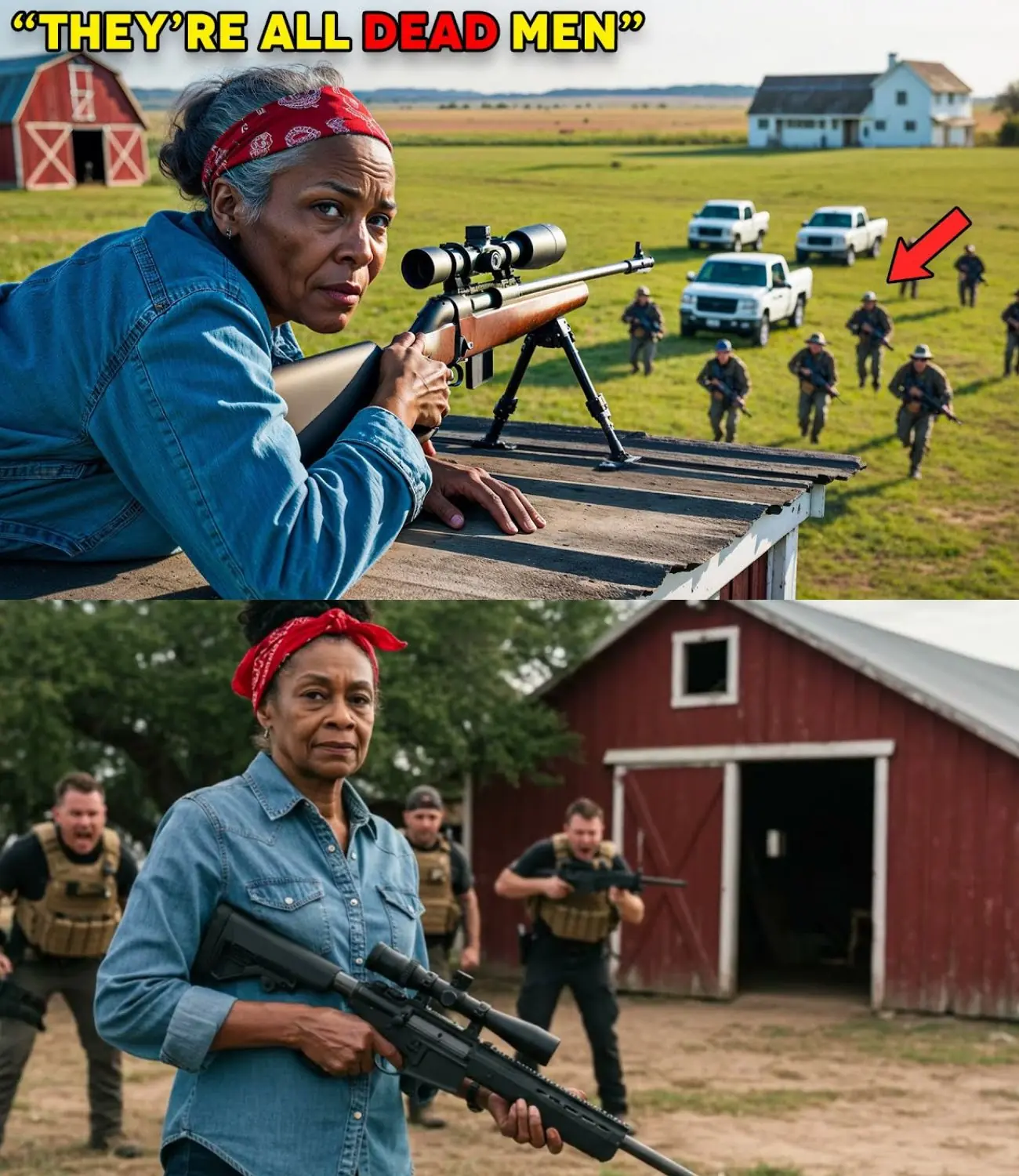 Cartel Raids Elderly Black Woman’s Ranch, Unaware She Is A Legendary Special Forces Sniper