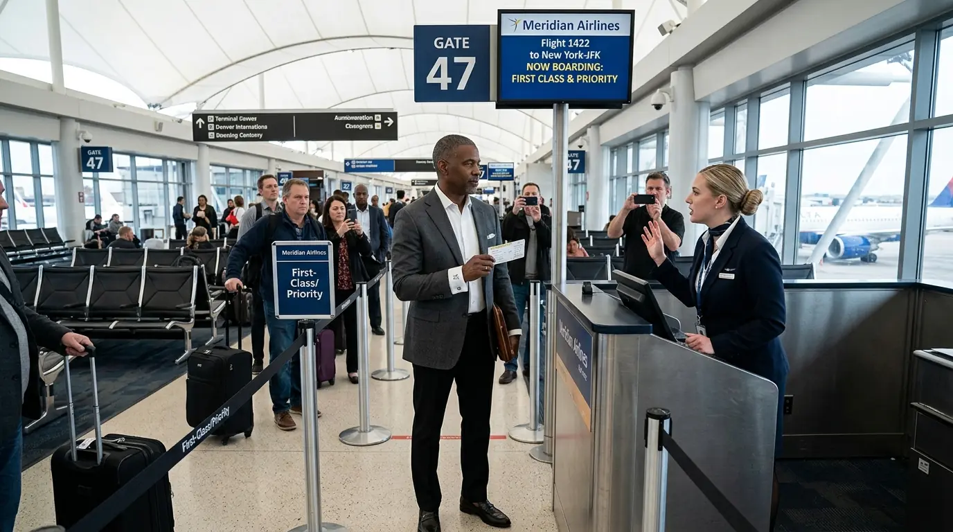 A CEO Denied First Class Boarding — 45 Minutes Later, The Entire Crew Was Fired