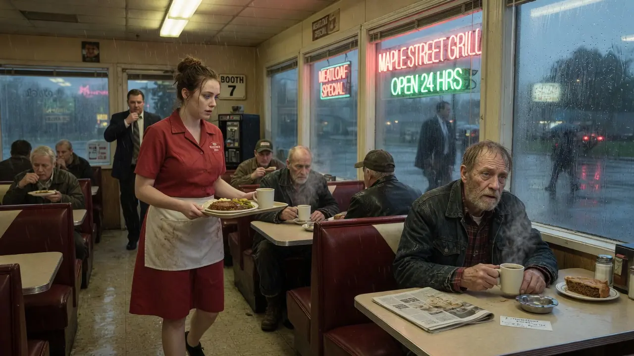 A Waitress Served A Homeless Man — Then He Whispered "They're Coming"