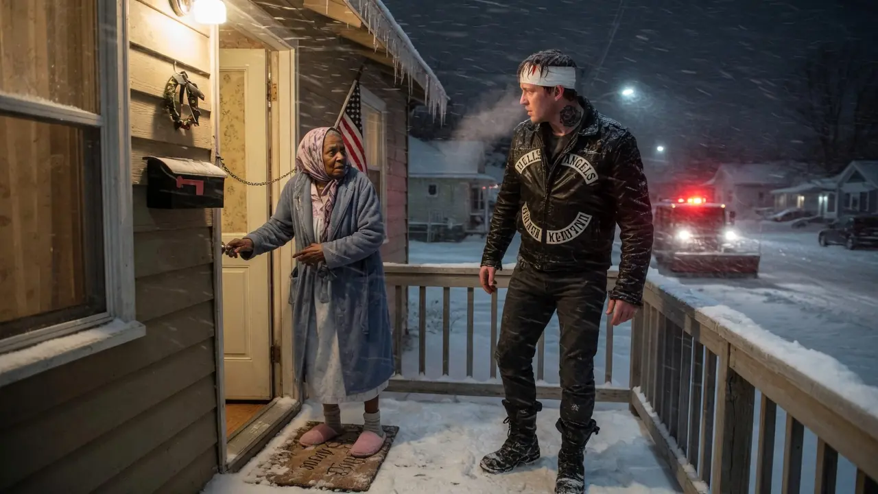 Elderly Woman Shelters an Injured Hells Angel in Blizzard — Then He Paid Her Back