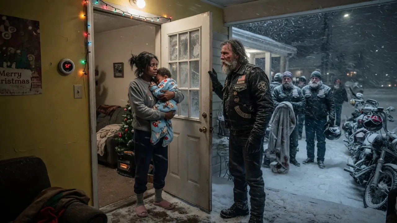 Single Mom Shelters 25 Freezing Bikers — Next Morning 1500 Hells Angels Stops Outside Her Door