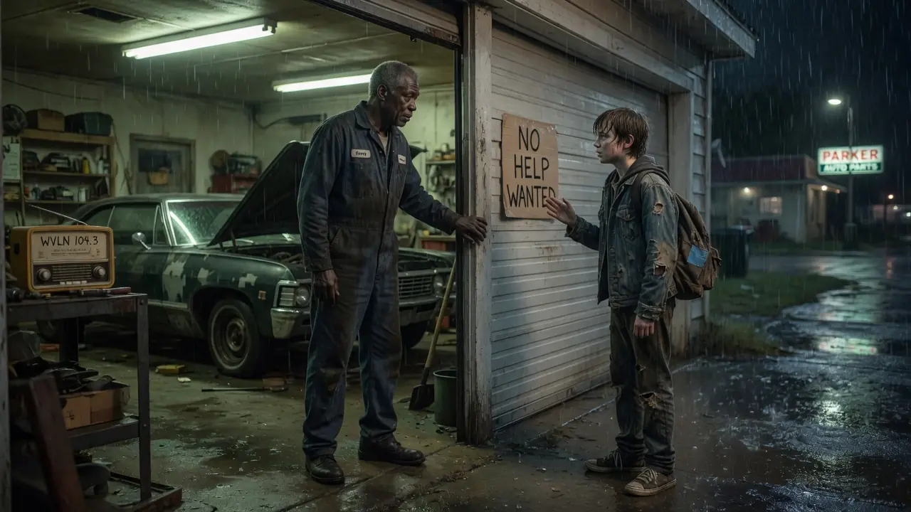 Old Mechanic Shelters a Young Drifter — Week Later, a Stranger Arrives at His House