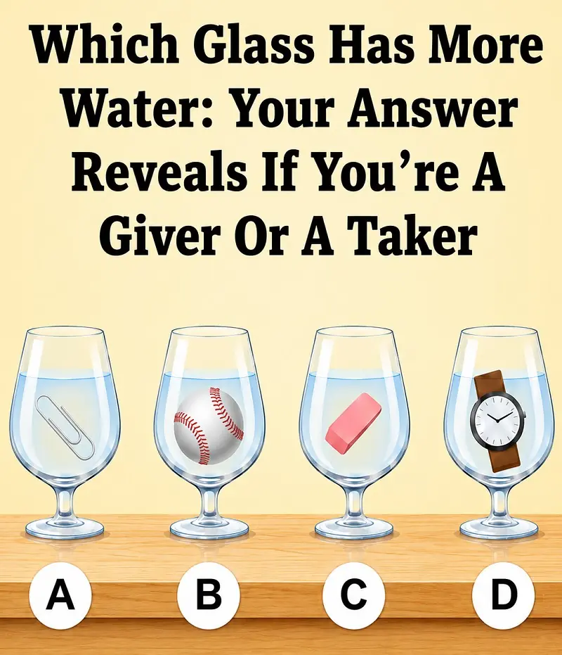 Which Glass Contains the Most Water