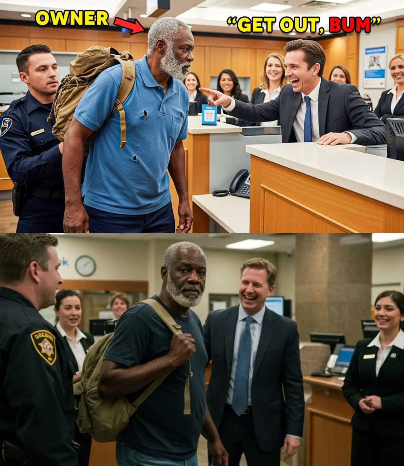 Old Black Man with a Sack Claims Bank Ownership—They Laughed Until They Regretted It