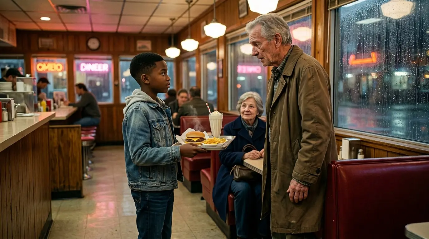 A 10-Year-Old Black Boy Gave His Meal to Strangers — Next Day, a Millionaire Showed Up at His Door