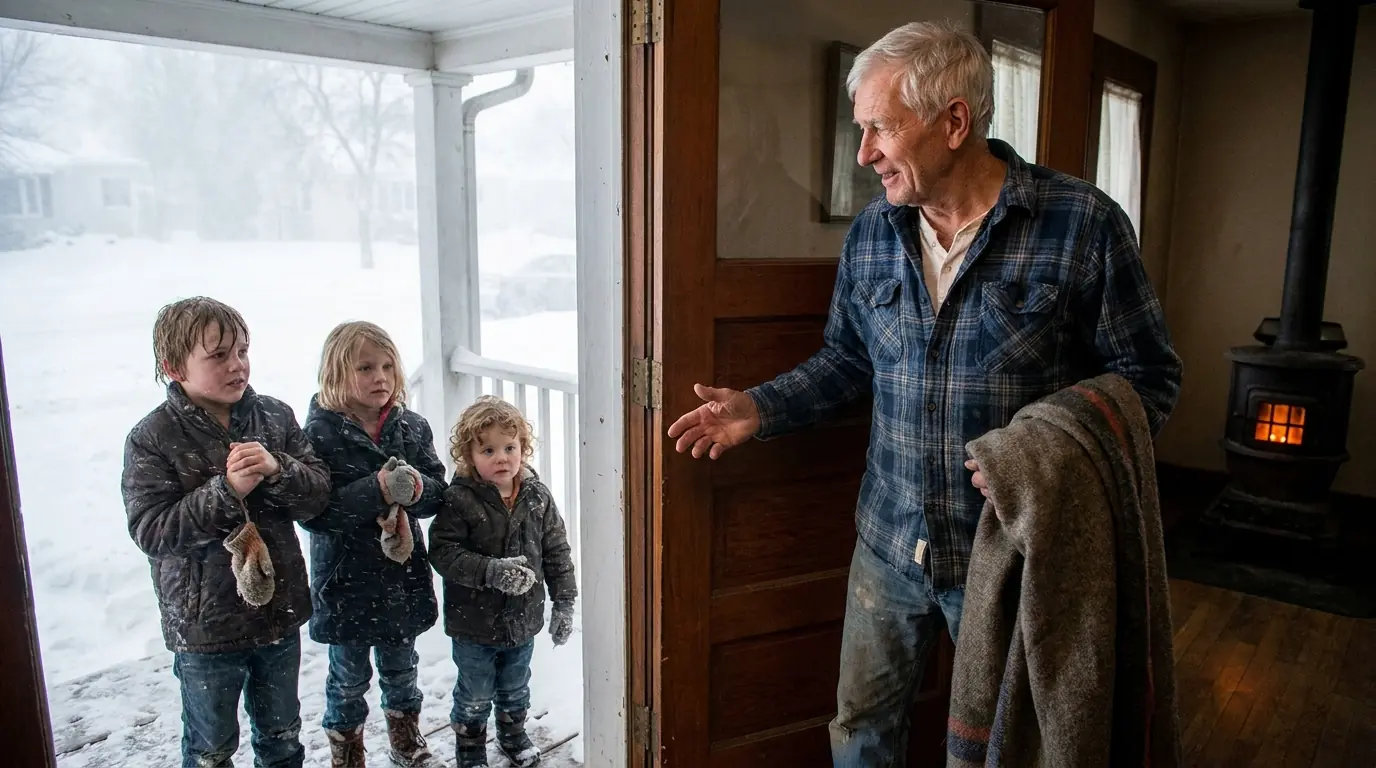 An Elderly Man Sheltered Three Children During The Blizzard — Years Later, A Family Showed Up At His Door