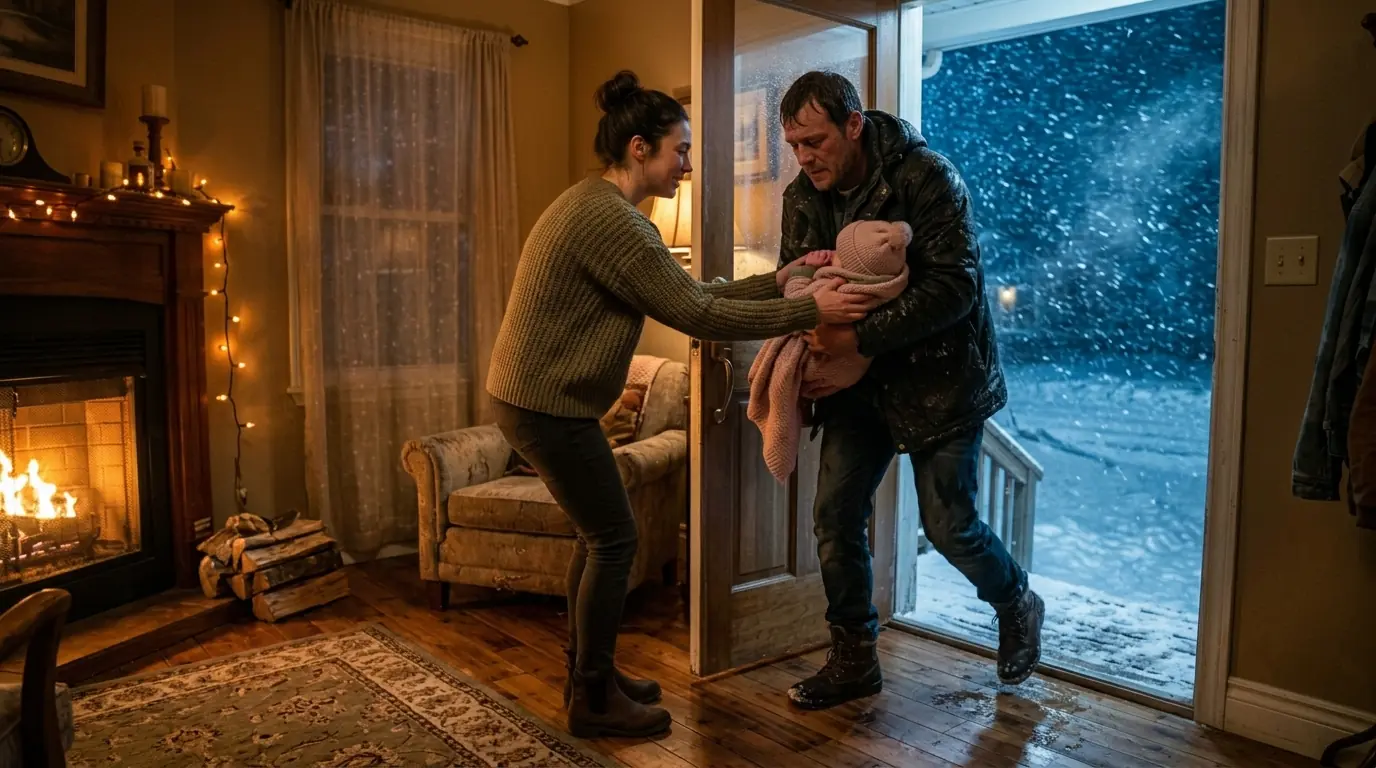 Poor Woman Shelters A Strange Man And His Sick Daughter — Not Knowing He Is A Billionaire