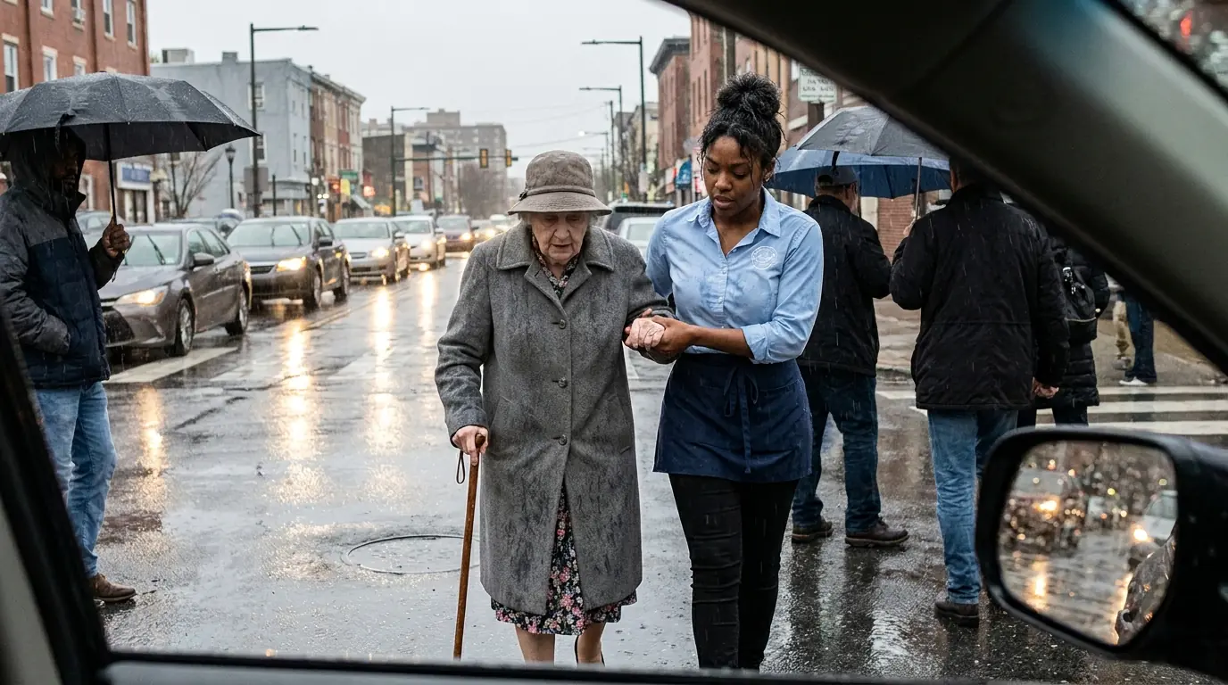 Poor Girl Helped an Old Woman Cross the Street — Days Later, Her Son Wanted To Meet Her