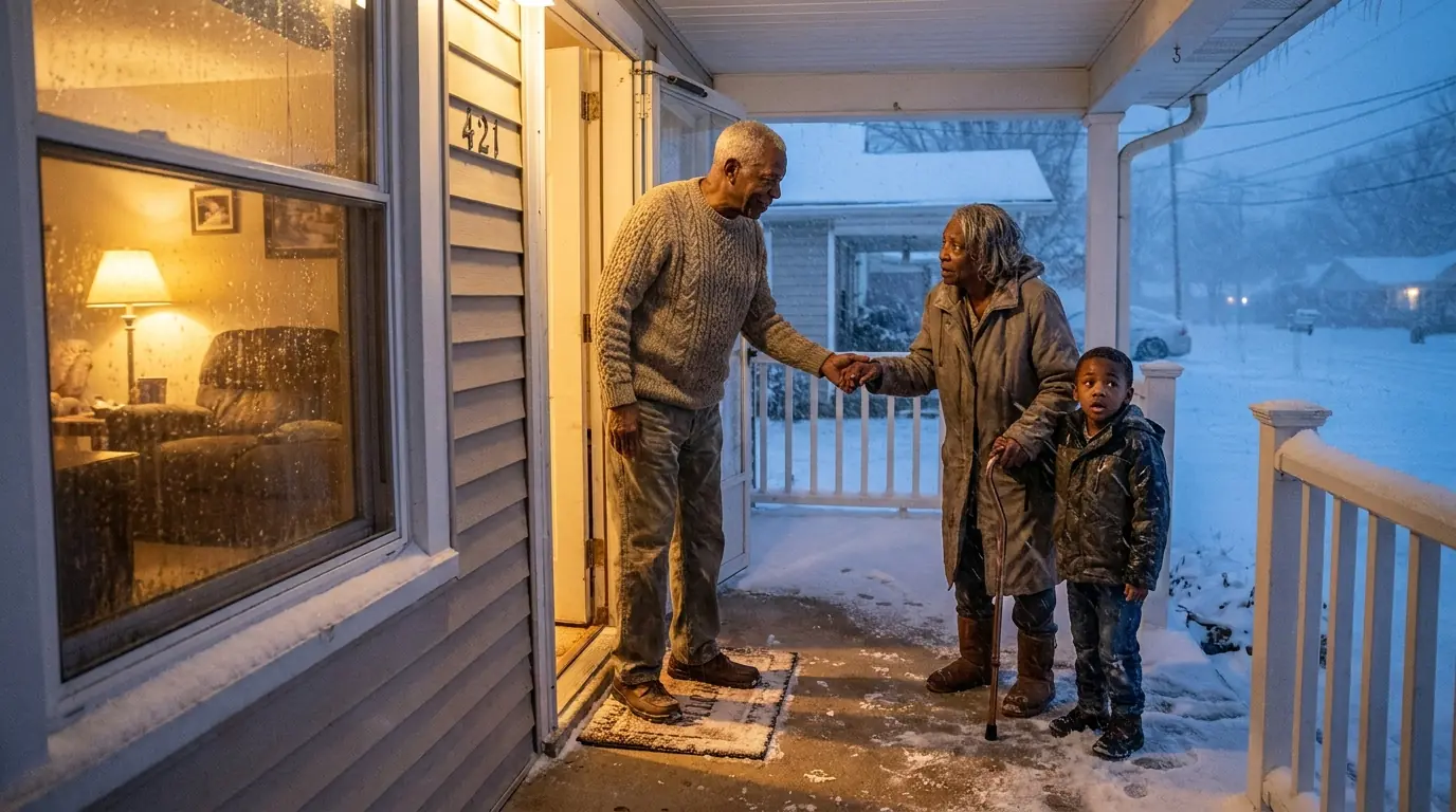 He Sheltered A Lost Grandmother And Her Grandson During The Blizzard — Years Later, They Returned With A Gift