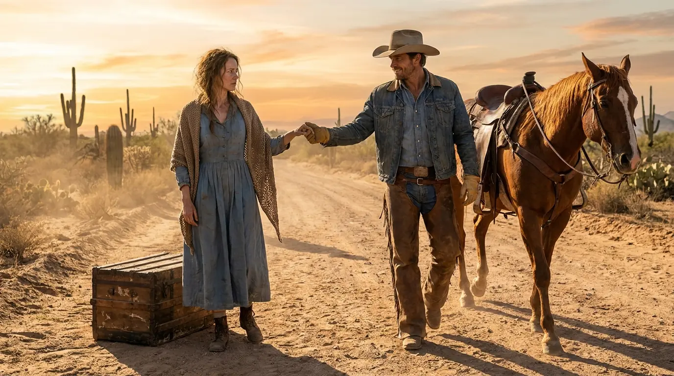 Widow Whispered She Was Lost — Then The Cowboy Said, “Then Follow Me Home”