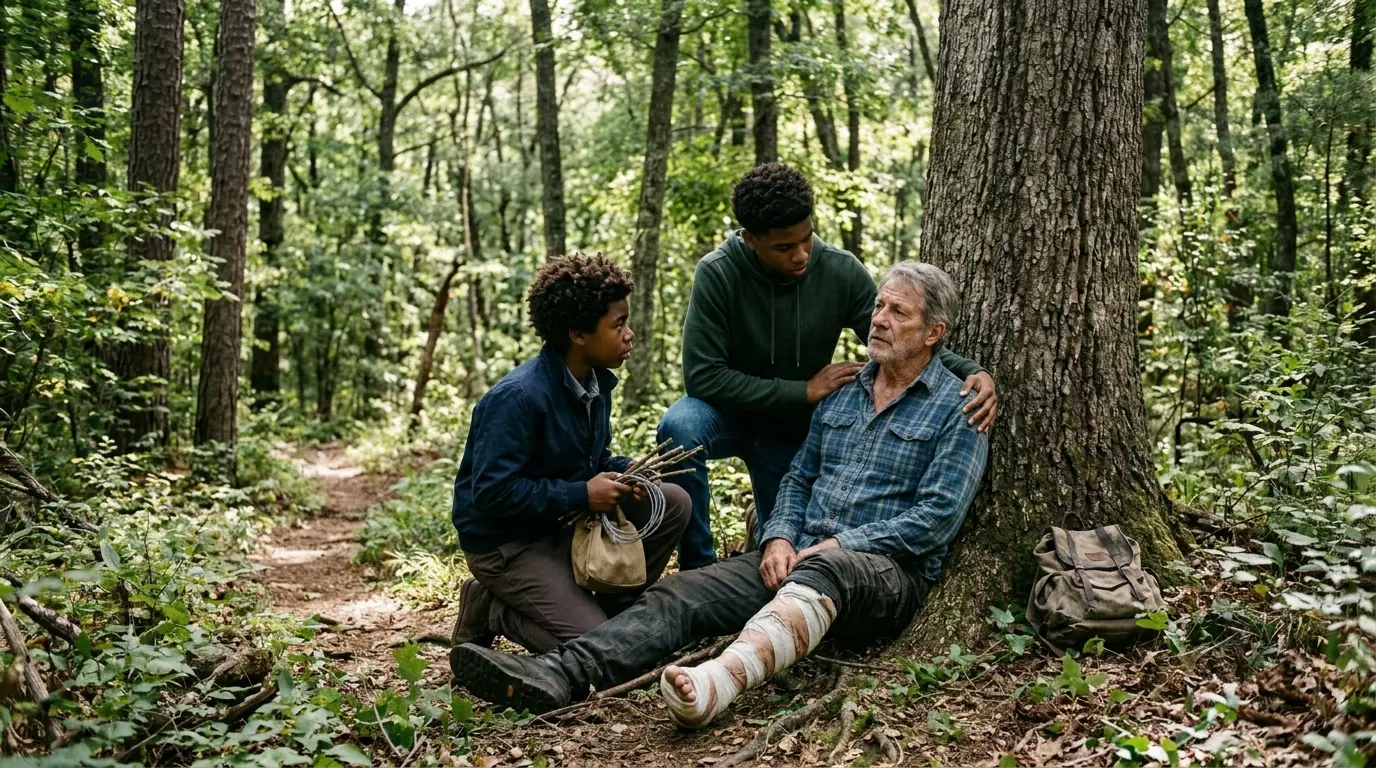 Two Boys Saved a Billionaire in the Forest — Days Later, a Black SUV Stopped at Their Door