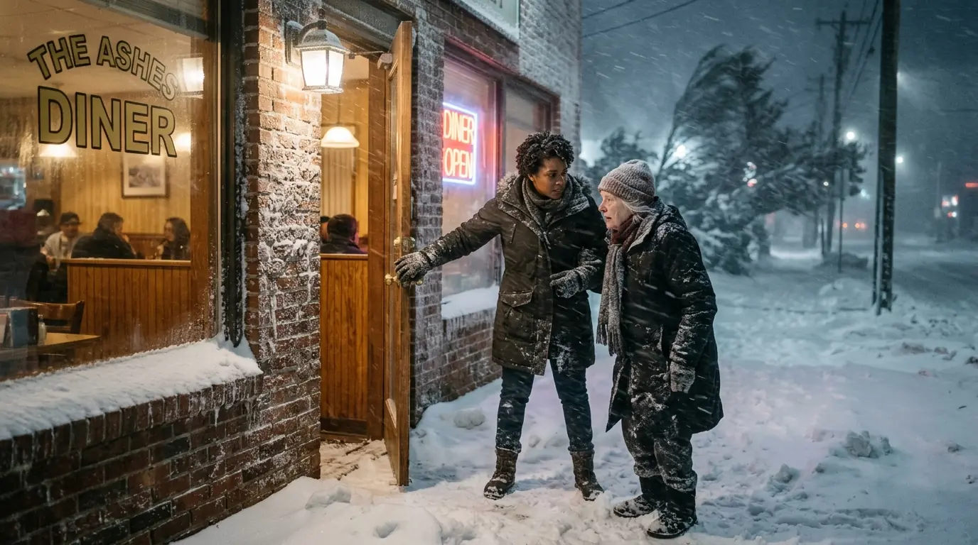 A Kind Girl Sheltered an Elderly Woman During a Snowstorm — The Next Day, Her Son Showed Up