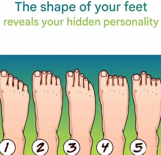 The shape of your feet reveals your hidden personality...