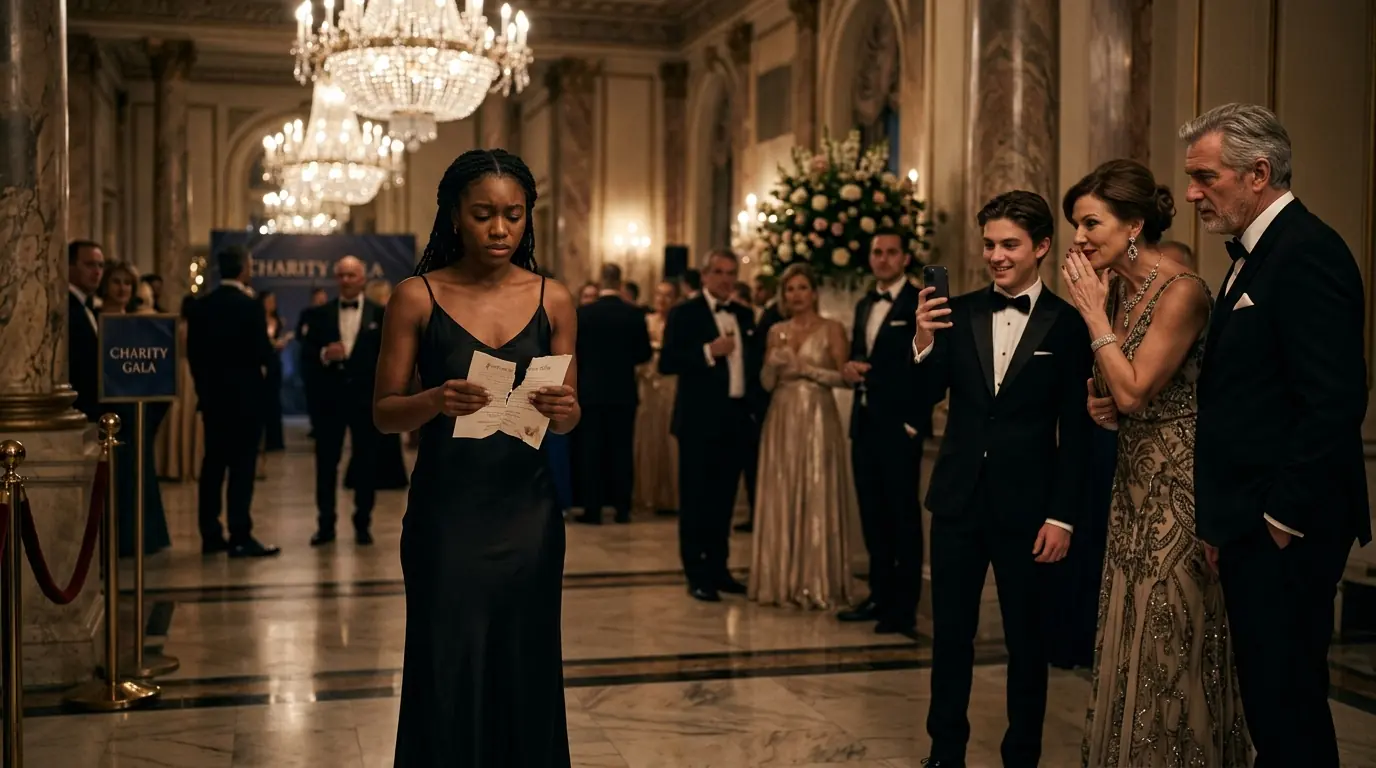 A RICH FAMILY TORE UP A YOUNG BLACK WOMAN’S INVITATION — THEN HER PHONE STARTED RINGING