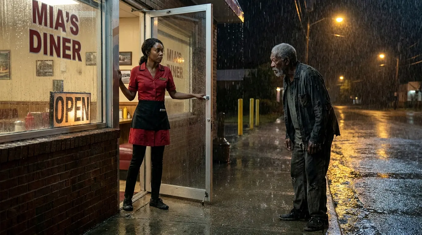 She Fed A Poor Old Man During The Rain — Then Officers Came To Shut Her Diner Down