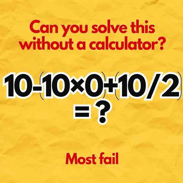 If you’re smart enough to solve this tricky math riddle