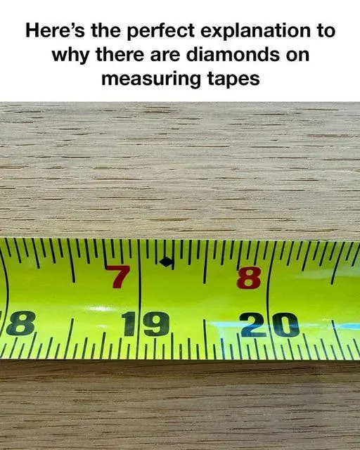 The Secret Meaning of Black Diamonds on Measuring Tapes