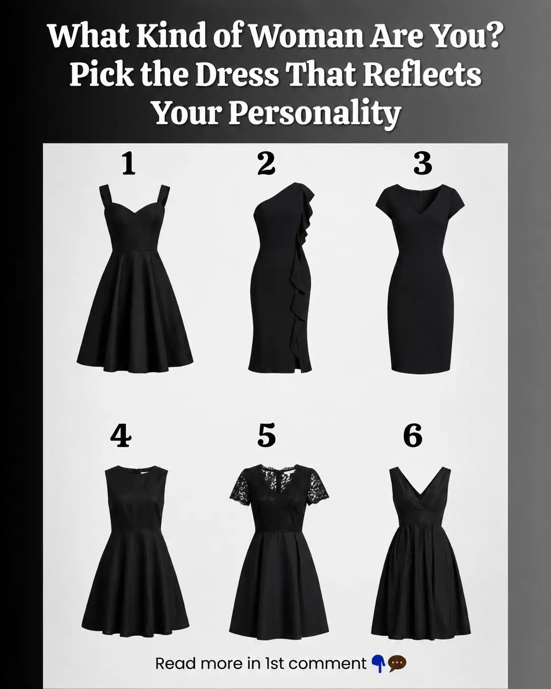 Which Black Dress Would You Choose First