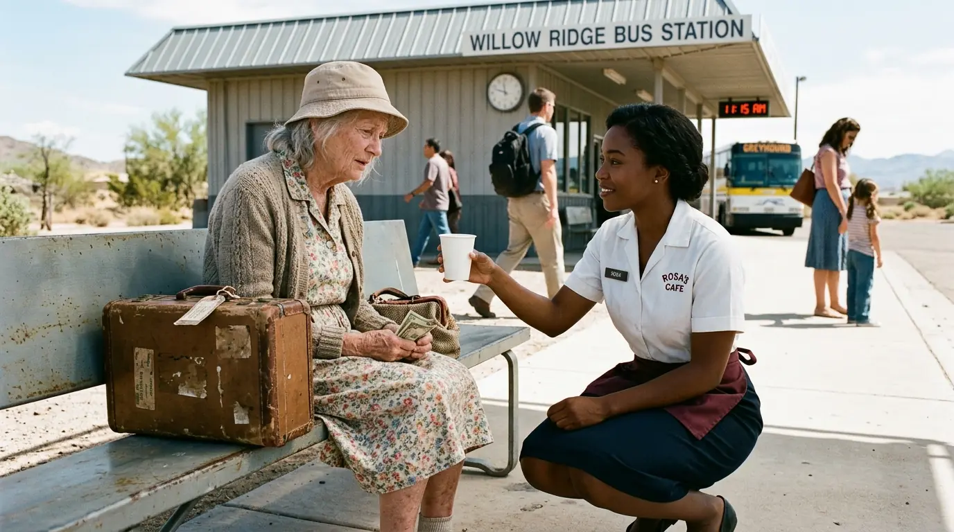 Struggling Waitress Takes In an Abandoned Elderly Woman — Two Years Later, Someone Returned for Her