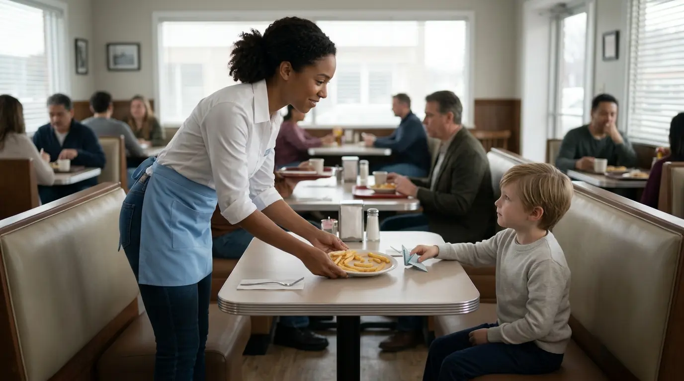 A Waitress Comforts An Autistic Boy — The Next Day, His Father Finds Her
